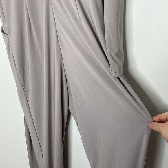 L’ATISTE By Amy Grey Pleated Tie Front Jumpsuit - Picture 8 of 14